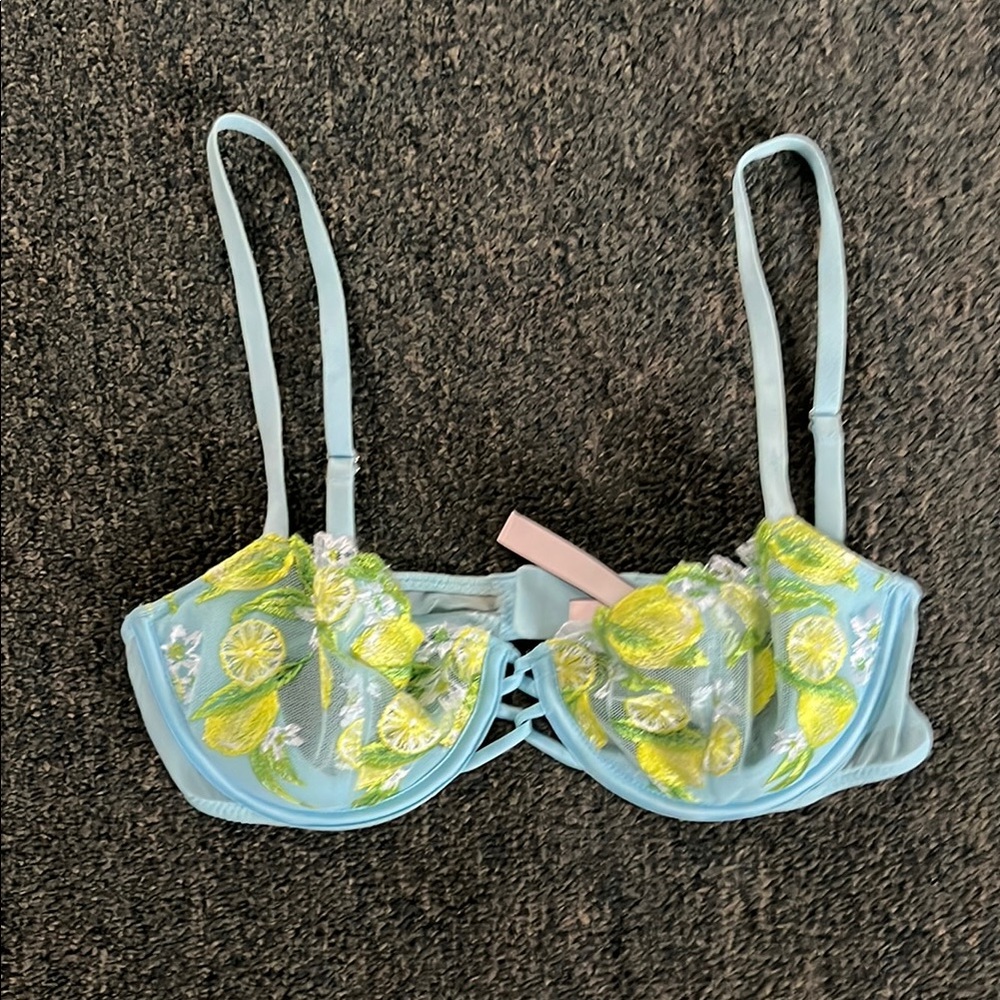 Victoria's Secret Blue and Yellow Bra